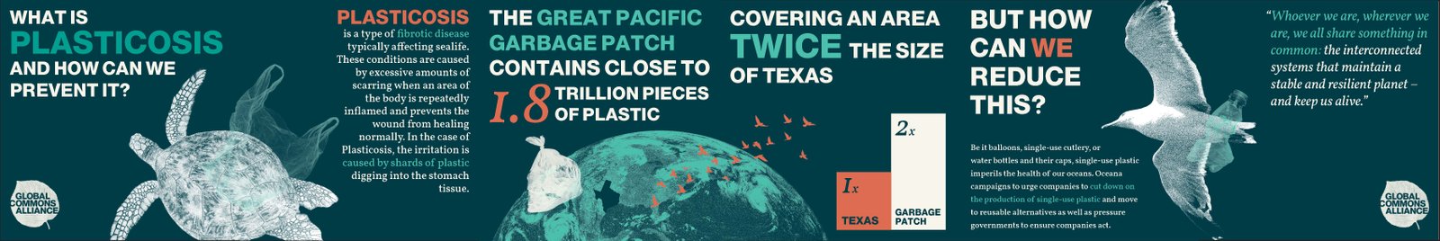 An open zine describing deforestations with dark colors